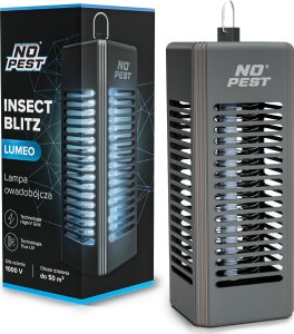 Lampa Owadobójcza UV na Komary Muchy Osy Ćmy Meszki i Inne Owady Przenośny Lampion Lampa "Insect Blitz Lumeo" w Kolorze Ciemnym 1