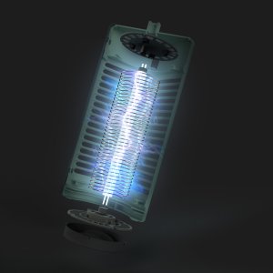 Lampa Owadobójcza UV na Komary Muchy Osy Ćmy Meszki i Inne Owady Przenośny Lampion Lampa "Insect Blitz Lumeo" w Kolorze Ciemnym 4