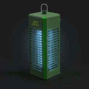 Lampa Owadobójcza UV na Komary Muchy Osy Ćmy Meszki i Inne Owady Przenośny Lampion Lampa "Insect Blitz Lumeo" w Kolorze Ciemnym 6