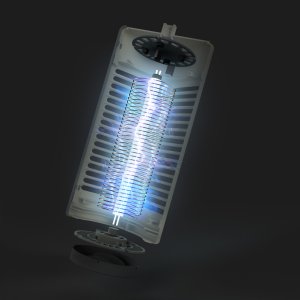 Lampa Owadobójcza UV na Komary Muchy Osy Ćmy Meszki i Inne Owady Przenośny Lampion Lampa "Insect Blitz Lumeo" w Kolorze Jasnym 3