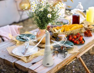 Odstraszacz na Muchy Osy Muszki Owocówki Meszki Inne Owady Wiatrak do Odstraszania Owadów "Buzz Swirl" 7