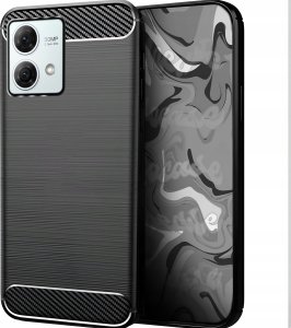 Etui do Motorola Moto G84 (Czarne, Karbon, Pancerne, Case)   Szkło 9H 6