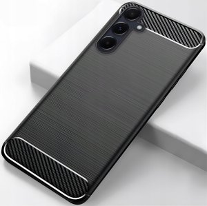 Hello Case Etui do Samsung Galaxy A55 5G (Czarne, Karbon, Pancerne, Case)   Szkło 9H 2