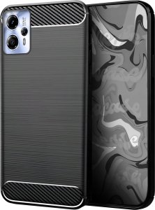 Etui do Motorola Moto G13 / G23 / G53 5G (Czarne, Karbon, Pancerne)   Szkło 6