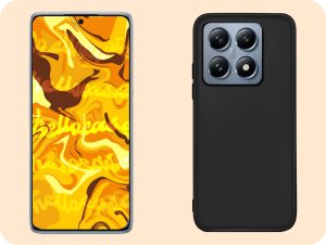 ETUI DO XIAOMI 14T PRO OBUDOWA CZARNE MATOWE SILIKON POKROWIEC SLIM   SZKŁO 4