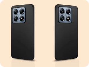 ETUI DO XIAOMI 14T PRO OBUDOWA CZARNE MATOWE SILIKON POKROWIEC SLIM   SZKŁO 6