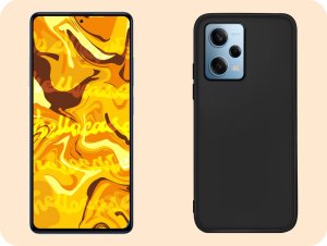 Hello Case Etui do Xiaomi Redmi Note 12 Pro 5G (Czarne, Matowe, Obudowa, Case)   SZKŁO 4