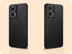 Hello Case Etui do Motorola Moto G85 (Czarne, Matowe, Obudowa Slim, Silikon, Plecki) 6