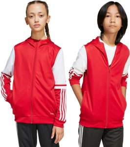 Bluza dla dzieci adidas Squadra 25 Hoodie czerwono-biała JD4801 152cm 1