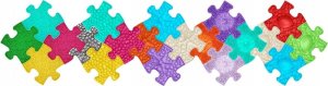 Askato Mata Sensoryczna Ortopedyczna Zestaw 20w1 Mini Puzzle 20x Sensoryka Muffik / Mfk-051 5