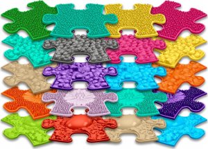 Askato Mata Sensoryczna Ortopedyczna Zestaw 20w1 Mini Puzzle 20x Sensoryka Muffik / Mfk-051 7