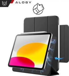 Etui magnetyczne 360 do Apple iPad 10.9 10 / 2022 / 11 11 / 2025 Alogy Magnetic 360 Case obudowa ochronna na tablet Czarne 2