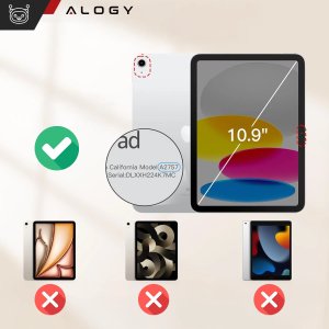 Etui magnetyczne 360 do Apple iPad 10.9 10 / 2022 / 11 11 / 2025 Alogy Magnetic 360 Case obudowa ochronna na tablet Czarne 4