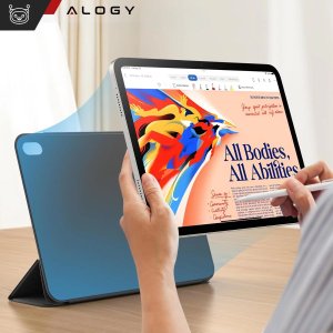 Etui magnetyczne 360 do Apple iPad 10.9 10 / 2022 / 11 11 / 2025 Alogy Magnetic 360 Case obudowa ochronna na tablet Czarne 8