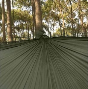 Hamak turystyczny z tarpem i moskitierą 260x140 cm 12