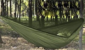 Hamak turystyczny z tarpem i moskitierą 260x140 cm 13