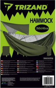 Hamak turystyczny z tarpem i moskitierą 260x140 cm 2