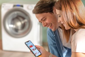 Candy Washing Machine with Dryer | RPW 41066BWMR8-S | Energy efficiency class A/D | Front loading | Washing capacity 10 kg | 1400 RPM | Depth 58 cm | Width 60 cm | Display | Digit | Drying system | Drying capacity 6 kg | Steam function | White 6