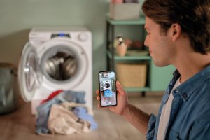 Candy Washing Machine with Dryer | RPW 41066BWMR8-S | Energy efficiency class A/D | Front loading | Washing capacity 10 kg | 1400 RPM | Depth 58 cm | Width 60 cm | Display | Digit | Drying system | Drying capacity 6 kg | Steam function | White 9