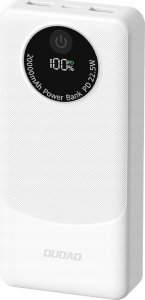 Powerbank Dudao K12Pro 22,5W PD 20000mAh USB-A, USB-C - biały 1