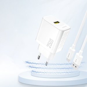Ładowarka Dudao A27S 25W GaN USB-A - biała 2