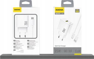 Ładowarka Dudao A27S 25W GaN USB-A - biała 4