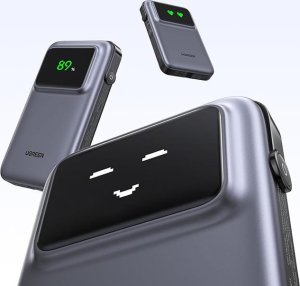 Powerbank Ugreen Powerbank 10000mAh Ugreen Uno PB511, 30W, wbudowany kabel USB-C (szary) 4