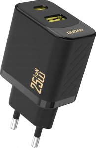 Ładowarka Dudao A26T GaN 25W USB-A, USB-C - czarna 1