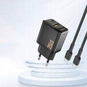 Ładowarka Dudao A26T GaN 25W USB-A, USB-C - czarna 3