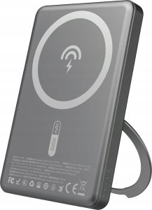 Powerbank Dudao K28S 20W PD 5000mAh z MagSafe i podstawką - szary 1