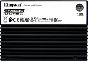 Dysk serwerowy Kingston DC3000ME 7.68TB U.2 PCI-E x4 Gen 5.0 NVMe  (SEDC3000ME/7T6) 1