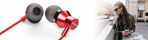 Słuchawki Aiwa Słuchawki AIWA douszne ESTM-50USB-C/RD czerwone 4