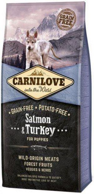 VAFO PRAHS CARNILOVE SALMON and TURKEY FOR PUPPY 12KG 1