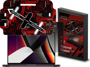 Szkło prywatyzujące GrizzGlass SecretGlass Easy do Apple MacBook Pro 16" M4 Pro 2024 1