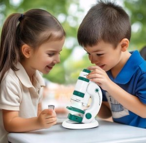 Mikroskop Edukacyjny Dla Dzieci 2W1 Laboratorium 60X/180X + Akcesoria 13