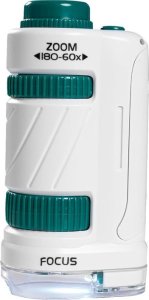 Mikroskop Edukacyjny Dla Dzieci 2W1 Laboratorium 60X/180X + Akcesoria 8