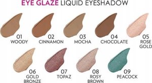 Golden Rose Cień do powiek w płynie Eye Glaze 3ml luna rosa (11) 4