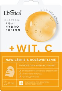 LBIOTICA / BIOVAX Lbiotica / Biovax L`biotica pga hydr fusion + witamina c hydrożelowa maska do twarzy-nawilżenie i rozświetlenie 3
