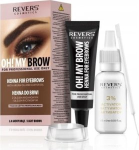 REVERS Oh! My Brow Henna kremowa do brwi - jasny brąz 2