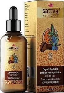 Sattva Organiczny olejek nawilżająco złuszczający do masażu ciała 100ml 1