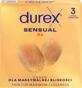 Durex Sensual xl super cienkie prezerwatywy powiększone 3szt 1