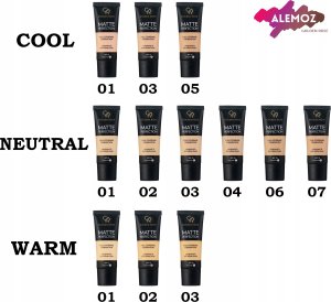 Golden Rose Matte Perfection Matujący podkład do twarzy 35ml (W1) 4