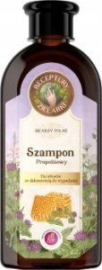 Receptury Zielarki Skarby Polne szampon z propolisem łopianowym do włosów wypadających 350ml 3