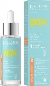 Eveline Perfect Skin Acne Kuracja na noc korygująca niedoskonałości – 1 stopień złuszczania 30ml 1