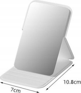 Ecarla Lusterko kosmetyczne z ekoskóry l17r różowe 3