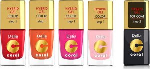 Delia Delia Hybrid Gel Coral Lakier Do Paznokci 11ml Juicy Raspberry (103) 2