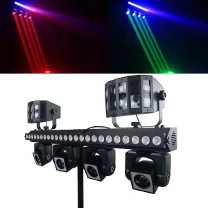 LIGHT4ME MT BAR 3 zestaw oświetleniowy multiefekt świetlny 4w1 4x głowica ruchoma beam 4x40W RGBW LED 3