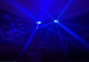 LIGHT4ME MT BAR 1 zestaw oświetleniowy multiefekt RGBW 4w1 głowica ruchoma efekt derby stroboskop par 2