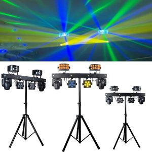 LIGHT4ME MT BAR 1 zestaw oświetleniowy multiefekt RGBW 4w1 głowica ruchoma efekt derby stroboskop par 3