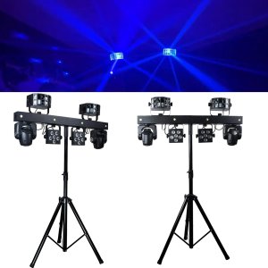 LIGHT4ME MT BAR 1 zestaw oświetleniowy multiefekt RGBW 4w1 głowica ruchoma efekt derby stroboskop par 4